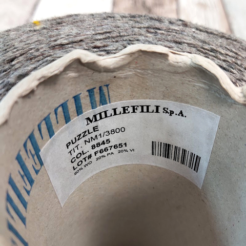 Твид MILLEFILI / PUZZLE 380 серо-коричневый