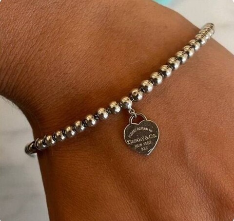 Браслет Tiffany 1 сердце золото