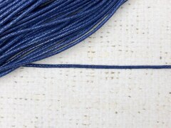 Шнур вощеный d 2 мм, 100% хлопок, синий