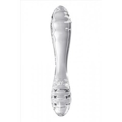 Стеклянный фаллоимитатор Satisfyer Dazzling Crystal (18,2×3,6 см) прозрачный