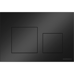 Ceramica Nova CN12-002MB Кнопка смыва Balance, клавиши Square, цвет черный матовый, арт.CN12-002MB фото