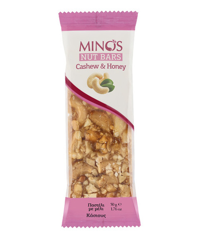 Кешью и мед. Ореховый батончик Candia Nuts 50гр.