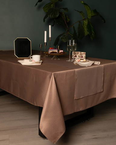 Скатерть 140х180 Sofi De MarkO Ирида кофейная