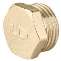 Заглушка латунь Ду 20 (3/4") НР LD LD.65.505.20