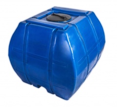 Емкость К2000 Хромов 1950 л. горизонтальный (1440x1410x1340см;синий) - арт.560952