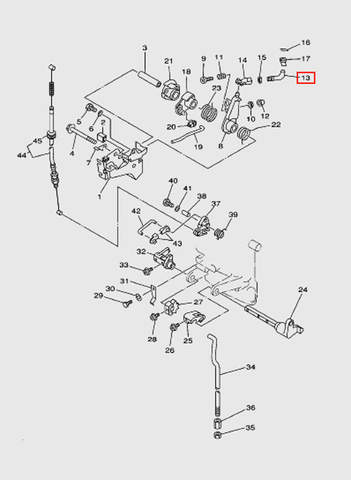 Связь  для лодочного мотора T15, OTH 9,9 SEA-PRO