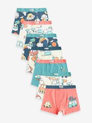 Трусы для мальчика Next 430-452, 7 шт., Персиковый, Голубой