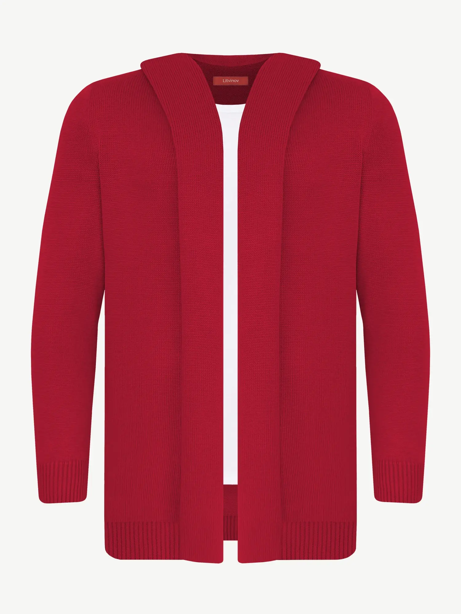 Кардиган с капюшоном из экохлопка