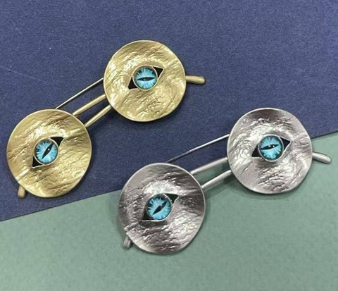 Стильная брошь ОЧКИ в стиле Schiaparelli