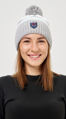 Шапка Nordski Severe White/Grey