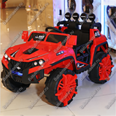 Детский электромобиль "Jeep" красный, стандартная комплектация