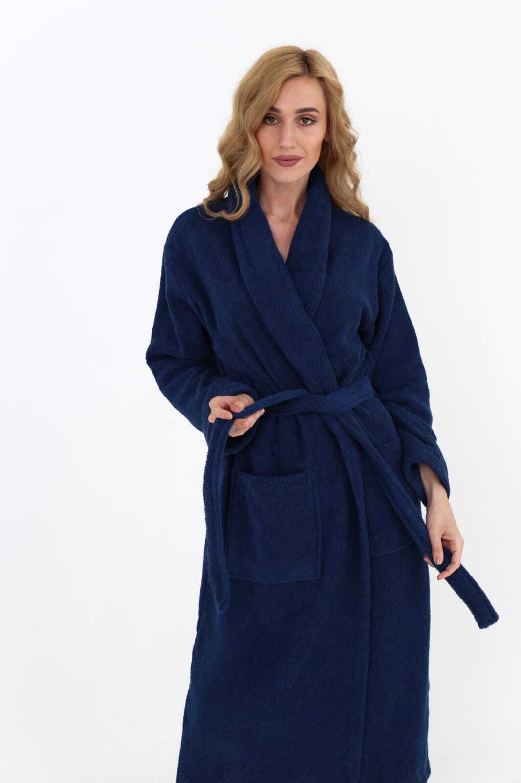 Халат Arya Махровый синий