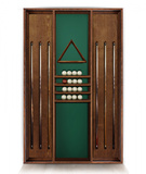 Киевница современная ясень мдф/шпон сукно на 6 киев (Black_bristol,Манчестер 70 yellow green) фото №0