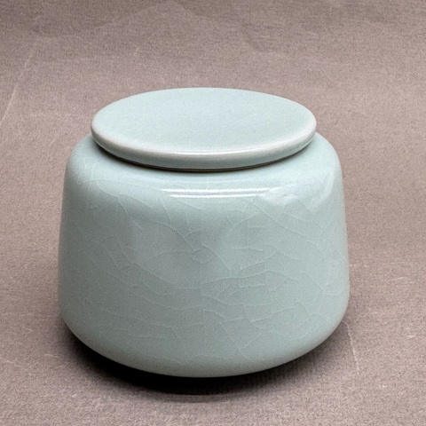 Чайница светлая бирюза, глина, 200мл