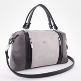 Сумка Саломея 127 мульти итальянский серо-черный