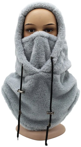 Картинка шарф-капюшон Skully Wear BNM-1311 dark gray - 8