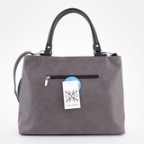 Сумка Саломея 1030 мульти итальянский серо-черный