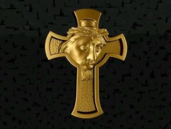 Силиконовый молд Крест № 1779