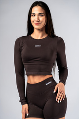 Лонгслив Seamless Long-Sleeve Top POWER 892 Коричневый