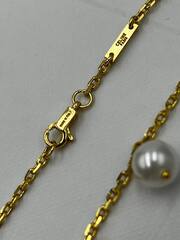 Браслет цепочка CELINE тонкий с подвесами в позолоте lux