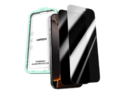 Защитное стекло UGREEN SP1155 (95829) Tempered Glass Privacy iPhone 17 Pro 6,3'' 2-Pack Trans
