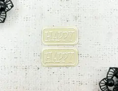 Термоаппликация, р. 2х3,8 см, кремовый