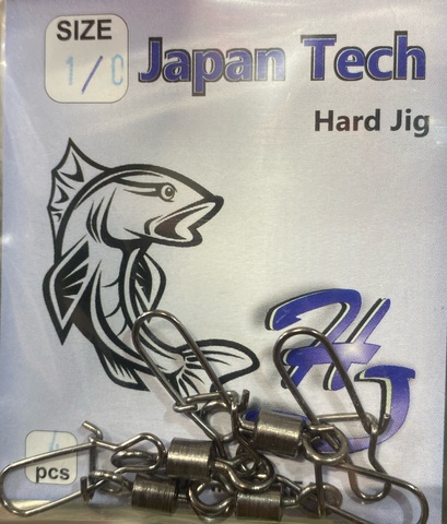 Карабин с вертлюгом HARD JIG №1/0 (4шт)