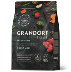 Grandorf Fresh сухой корм для собак мелких пород свежее мясо ягненка с бататом 3кг