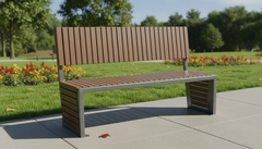 Скамейка диван со спинкой SK00041