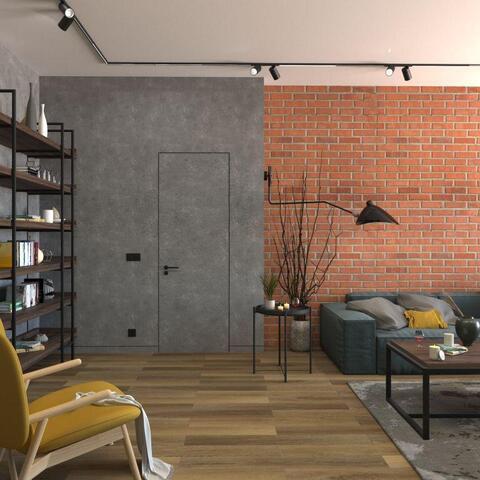 Дверь межкомнатная скрытая Альберо (Фрегат) ПС-2 без порога ( замок AGB B04102.50.34, алюминиевая кромка с 4х сторон), цвет белый, под покраску, глухая #3