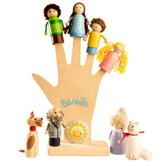 Набор пальчиковых игрушек Семья с домашними животными, Вальда