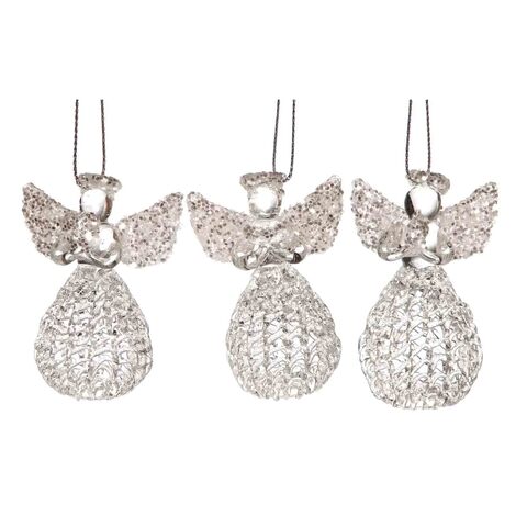 НАБОР ЕЛОЧНЫХ ИГРУШЕК GLASS ANGEL 1