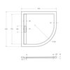 Cezares TRAY-AS-R TRAY-AS-R-90-30-NERO Поддон из искусственного мрамора