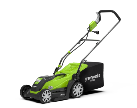 Электрическая газонокосилка Greenworks GLM1035, 35 см, (2505107), 1000 Вт