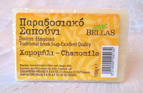 Натуральное оливковое мыло с ромашкой Bellas 100 гр