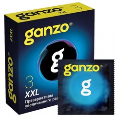 Презервативы увеличенного размера Ganzo XXL, Black Edition 3 шт.