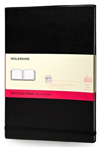 Блокнот для акварели Moleskine Classic Watercolour Notebook, цвет черный