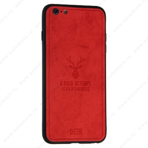 Накладка для Apple iPhone 6s Plus/ 6 Plus DEER красный