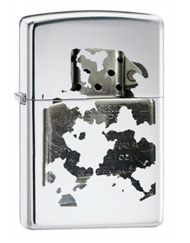 Зажигалка Zippo, латунь/сталь, серебристая, с покрытием High Polish Chrome 36х12х56 мм (250 Zippo insert) | Wenger-Victorinox.Ru