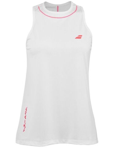 Топ теннисный Babolat Strike Tank Top - white/strike red