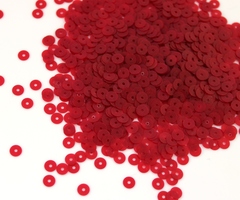 Пайетки плоские 4 мм. Rosso (466F)