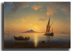 Репродукция "Айвазовский - Неаполитанский залив. 1841 год."