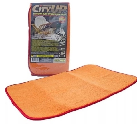 Коврик для сушки посуды из микрофибры 40*45 см, City UP