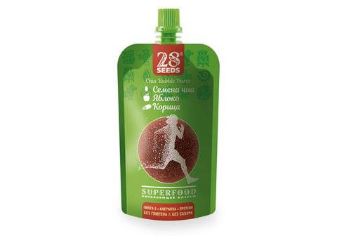 Пюре с семенами чиа "Яблоко - Корица", 110мл