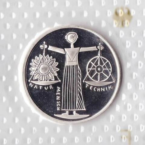 10 марок. Всемирная выставка ЭКСПО 2000 (F). Серебро. 2000 г. PROOF. В родной запайке