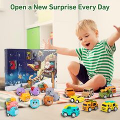 Подарочный адвент календарь для мальчиков, 24 сюрприза-игрушки