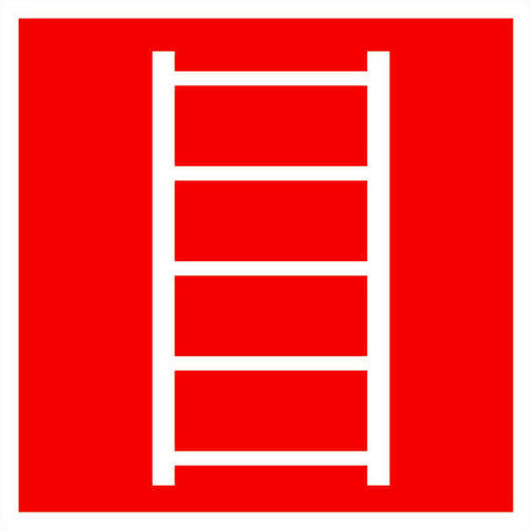 F03 знак пожарной безопасности - пожарная лестница