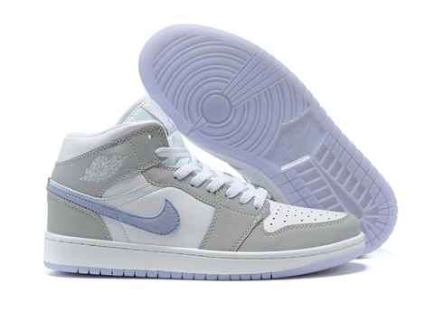grey white nike jordans