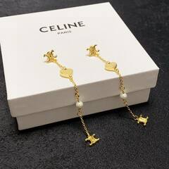 30344-Серьги длинные с подвесками  Celine