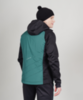 Премиальный костюм для лыж и зимнего бега Nordski Hybrid Hood Warm 2.0 Black-Alpine Green